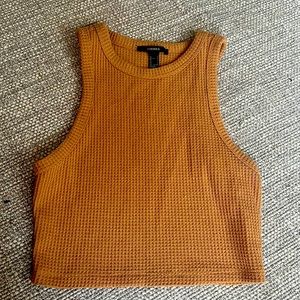 Tan, Cropped, Tank top